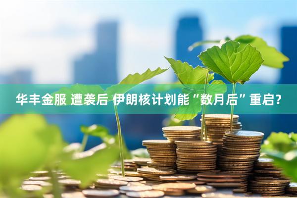 华丰金服 遭袭后 伊朗核计划能“数月后”重启？